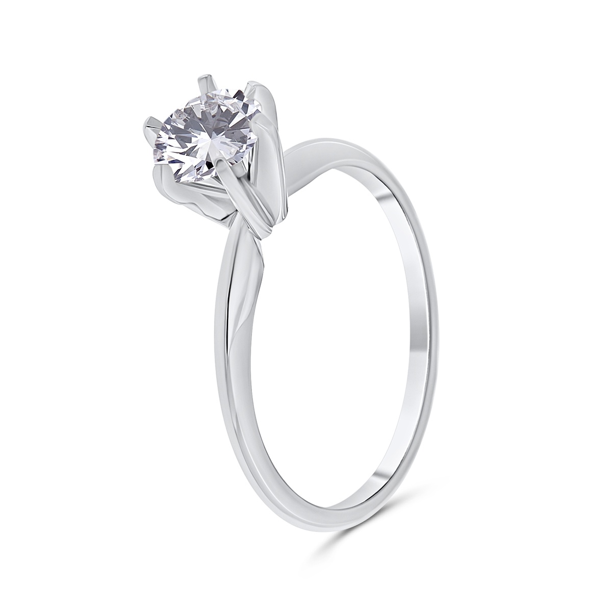 Inel din aur 14k și platină 950 cu diamante naturale de 0.80 ct și 0.37 ct - 3 | YEO