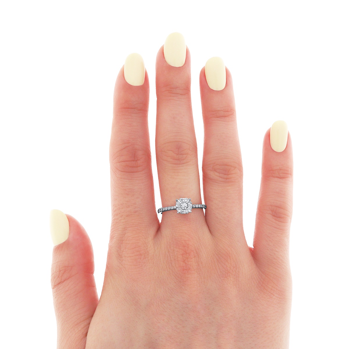 Inel din aur de 18k cu diamante naturale de 0.39 ct - 3 | YEO