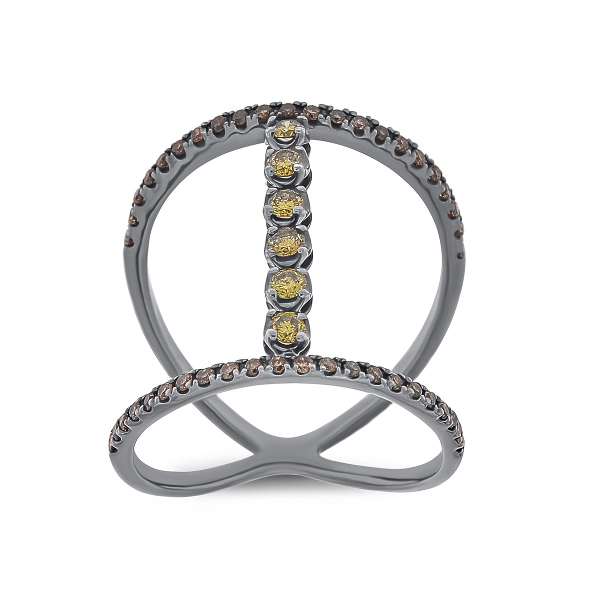 Inel din aur de 18k cu diamante naturale de 0.56 ct - 2 | YEO