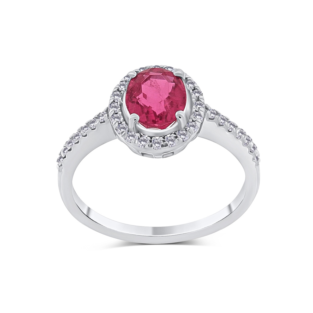 Inel din aur de 18k cu turmalina naturala de 1.06 ct și diamante naturale de 0.20 ct - 2 | YEO