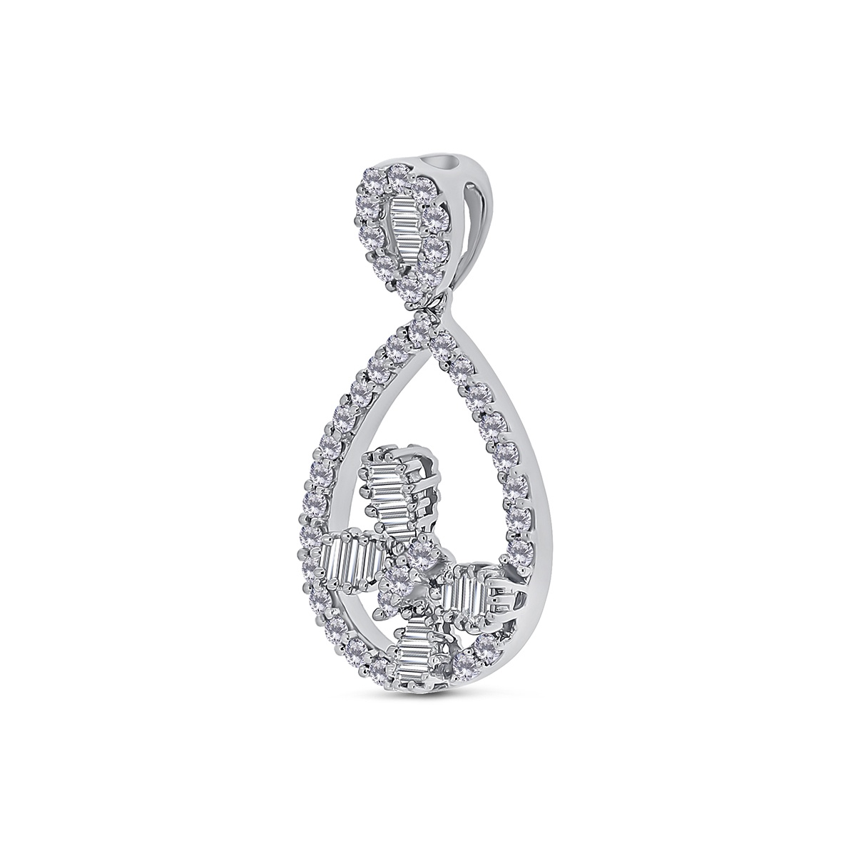 Pandantiv din aur de 14k cu diamante naturale de 0.71 ct - 1 | YEO