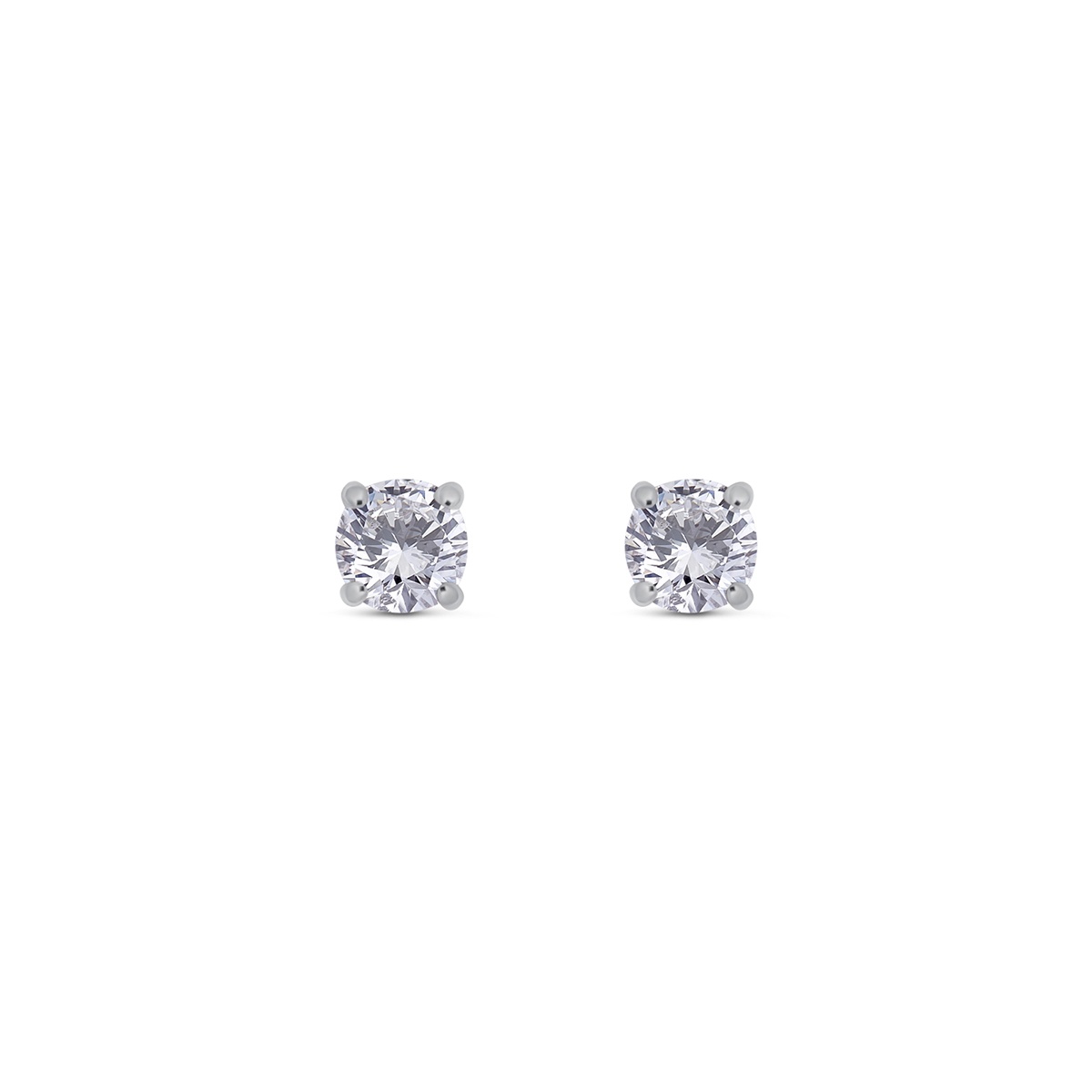 Cercei din aur de 18k cu diamante naturale de 0.32 ct