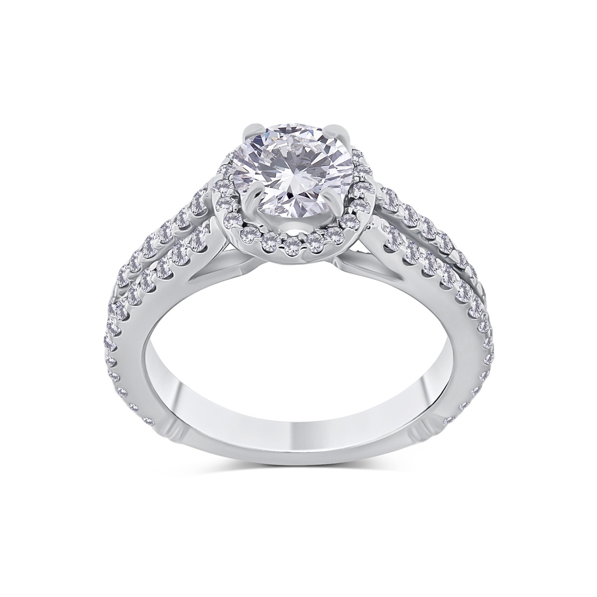 Inel din aur de 14k cu diamante naturale de 0.90 ct și 0.67 ct - 1 | YEO