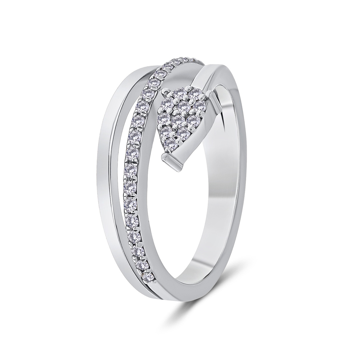 Inel din aur de 18k cu diamante naturale de 0.24 ct