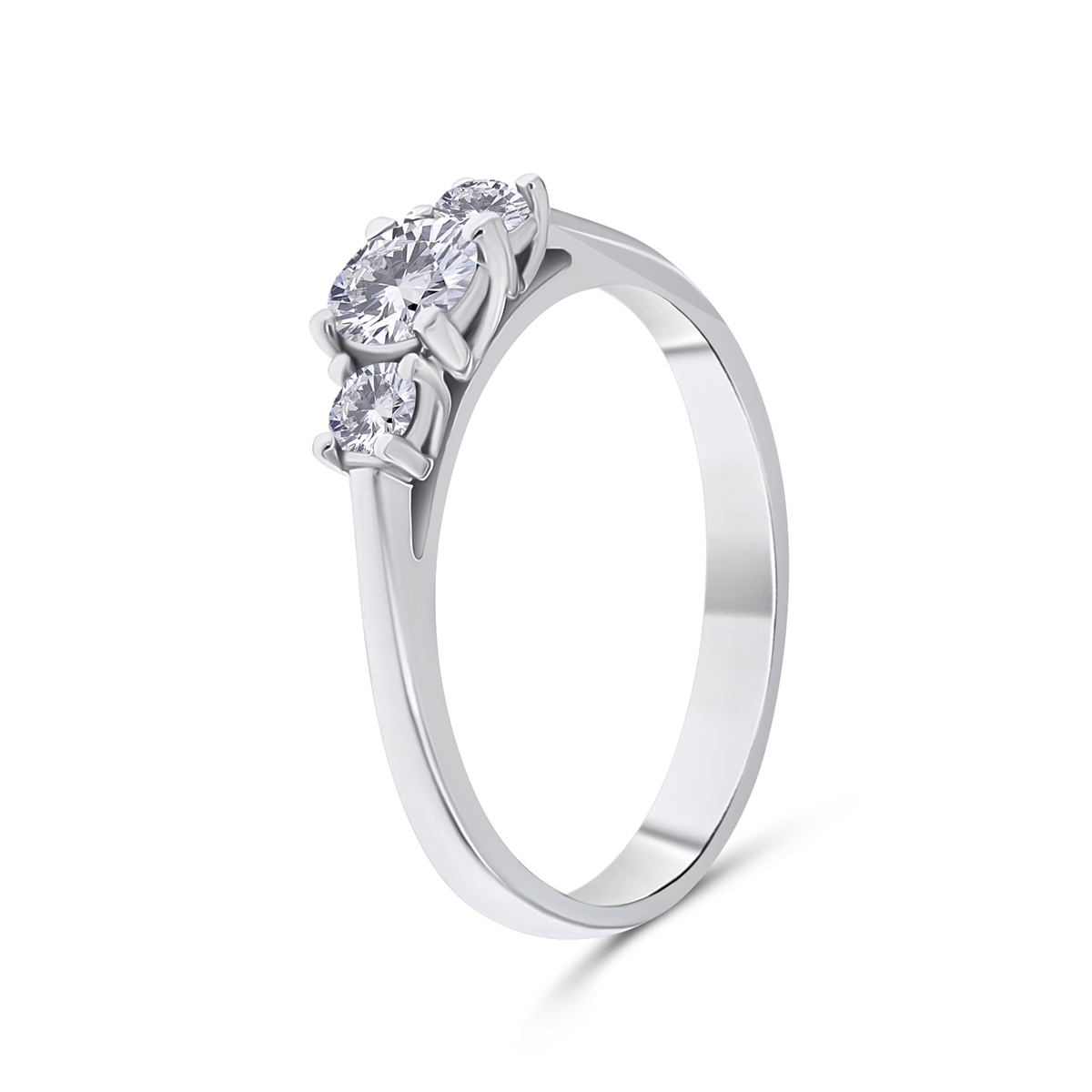 Inel din aur de 18k cu diamante naturale de 0.50 ct