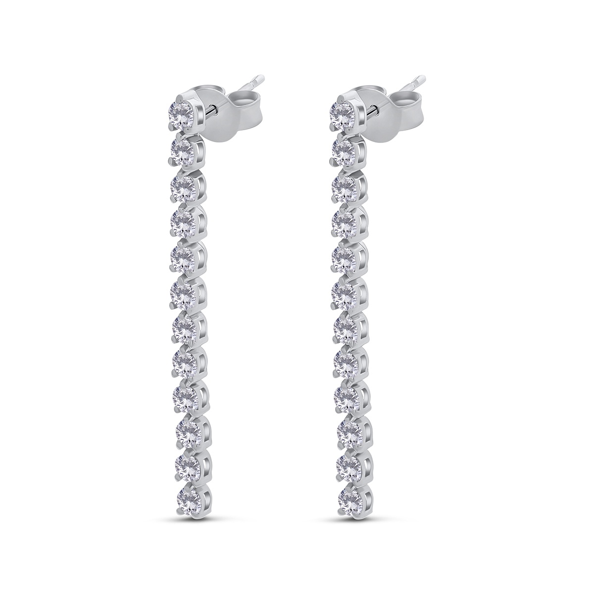 Cercei din aur de 18k cu diamante naturale de 1.55 ct - 1 | YEO