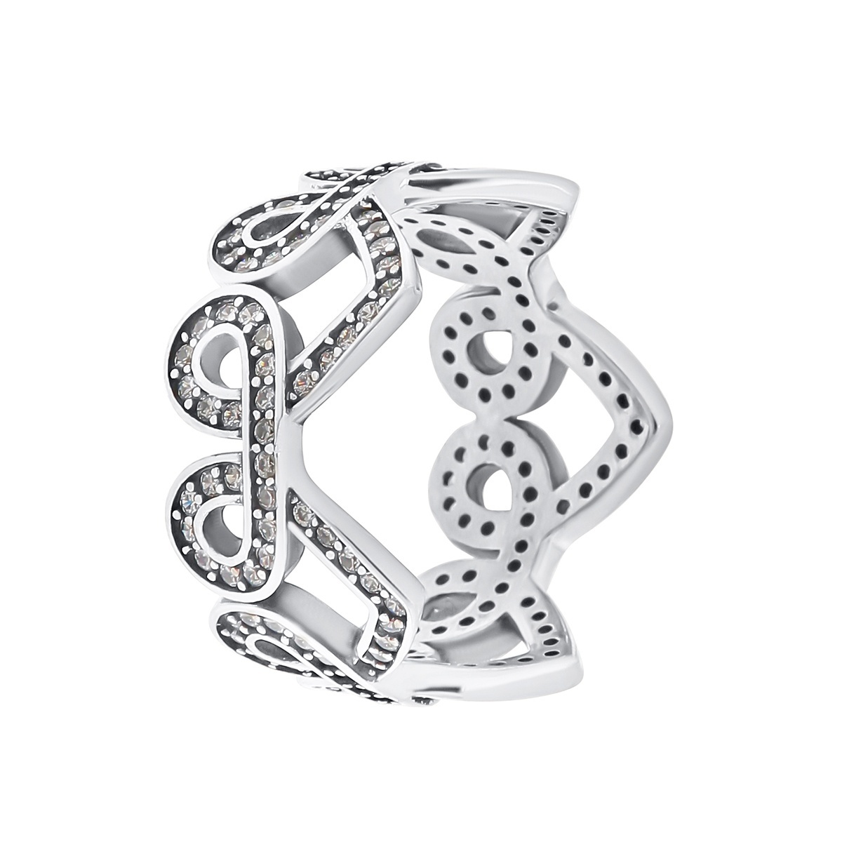 Inel din argint si cubic zirconia