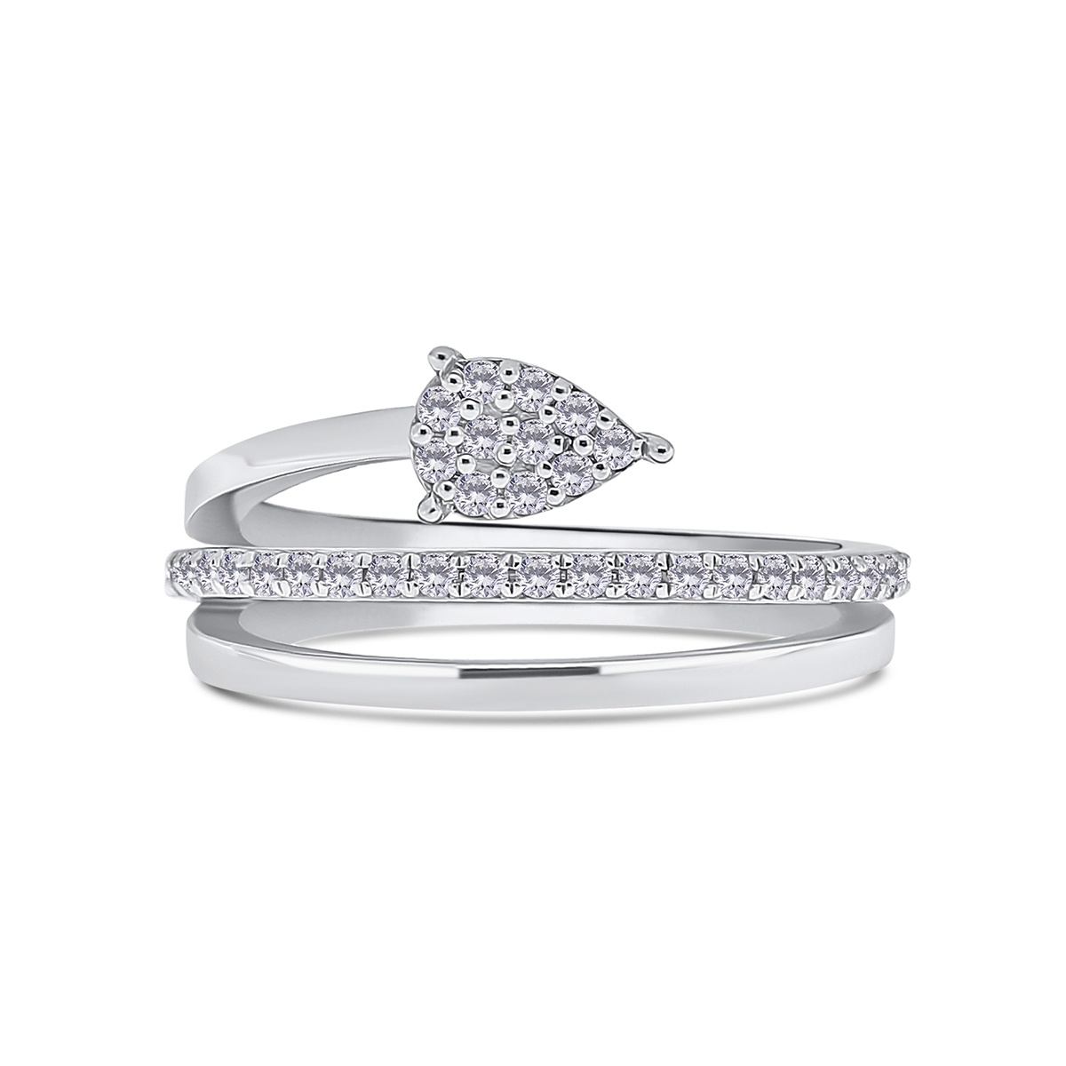 Inel din aur de 18k cu diamante naturale de 0.24 ct - 1 | YEO