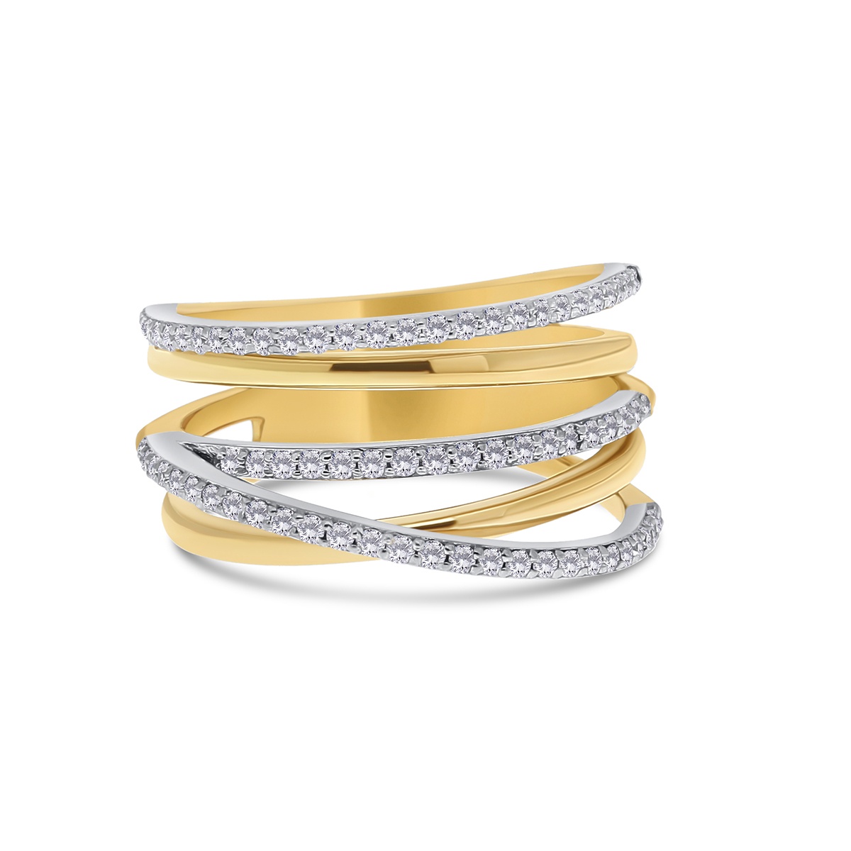 Inel din aur de 18k cu diamante naturale de 0.43 ct - 1 | YEO
