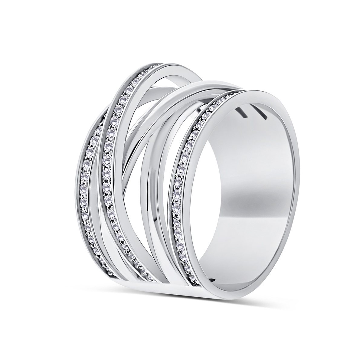 Inel din aur de 18k cu diamante naturale de 0.44 ct