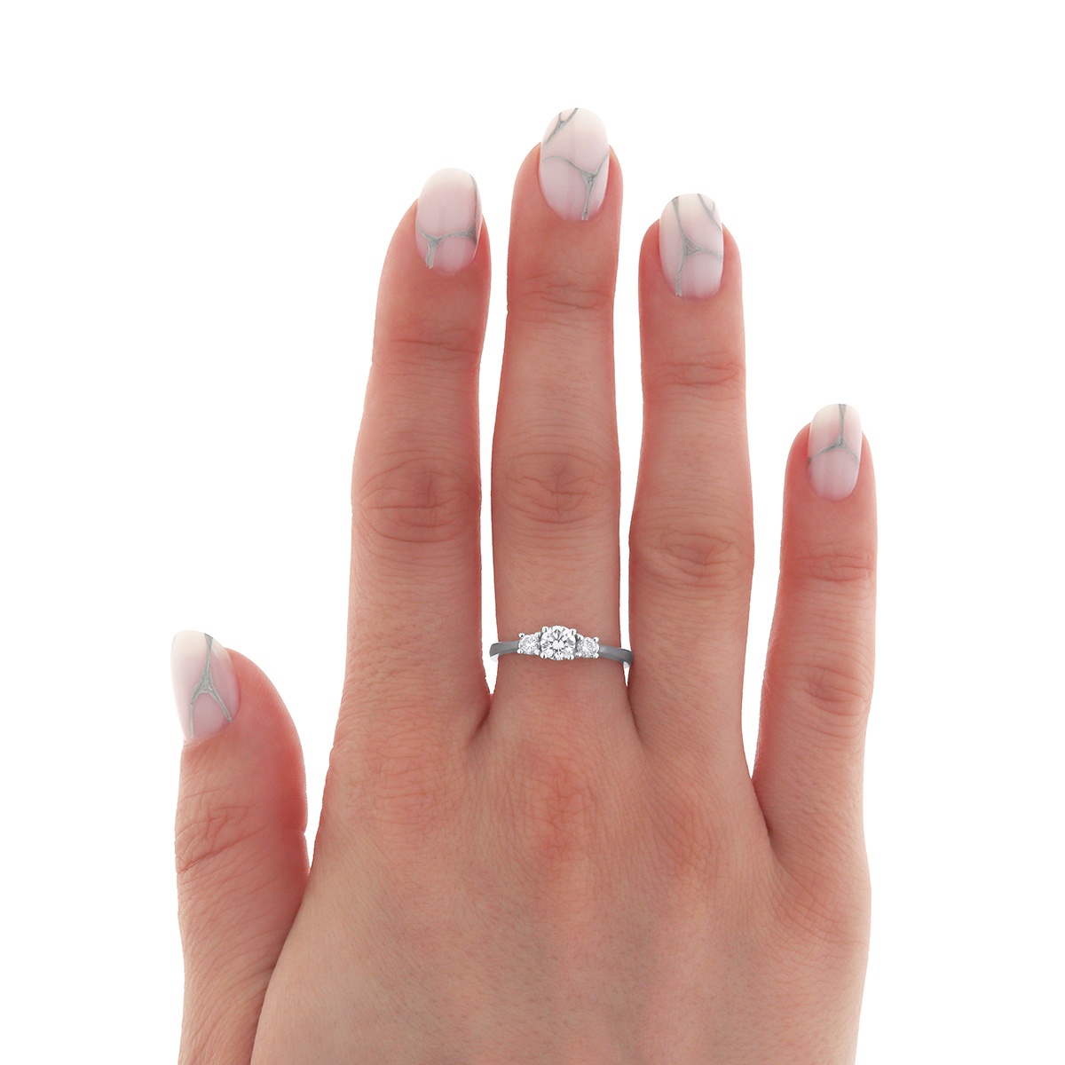 Inel din aur de 18k cu diamante naturale de 0.50 ct - 3 | YEO