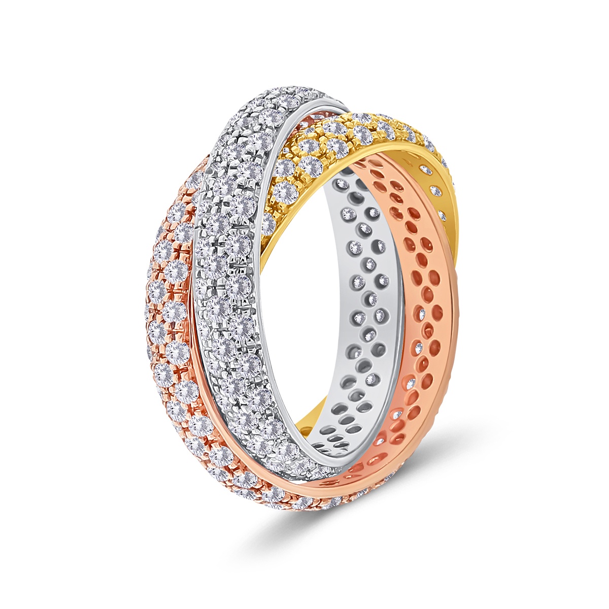 Inel din aur de 18k cu diamante naturale de 3.16 ct