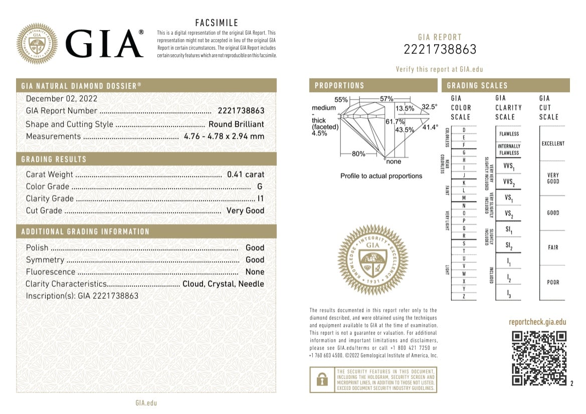 Inel din platină cu diamante naturale de 0.54 ct - 4 | YEO