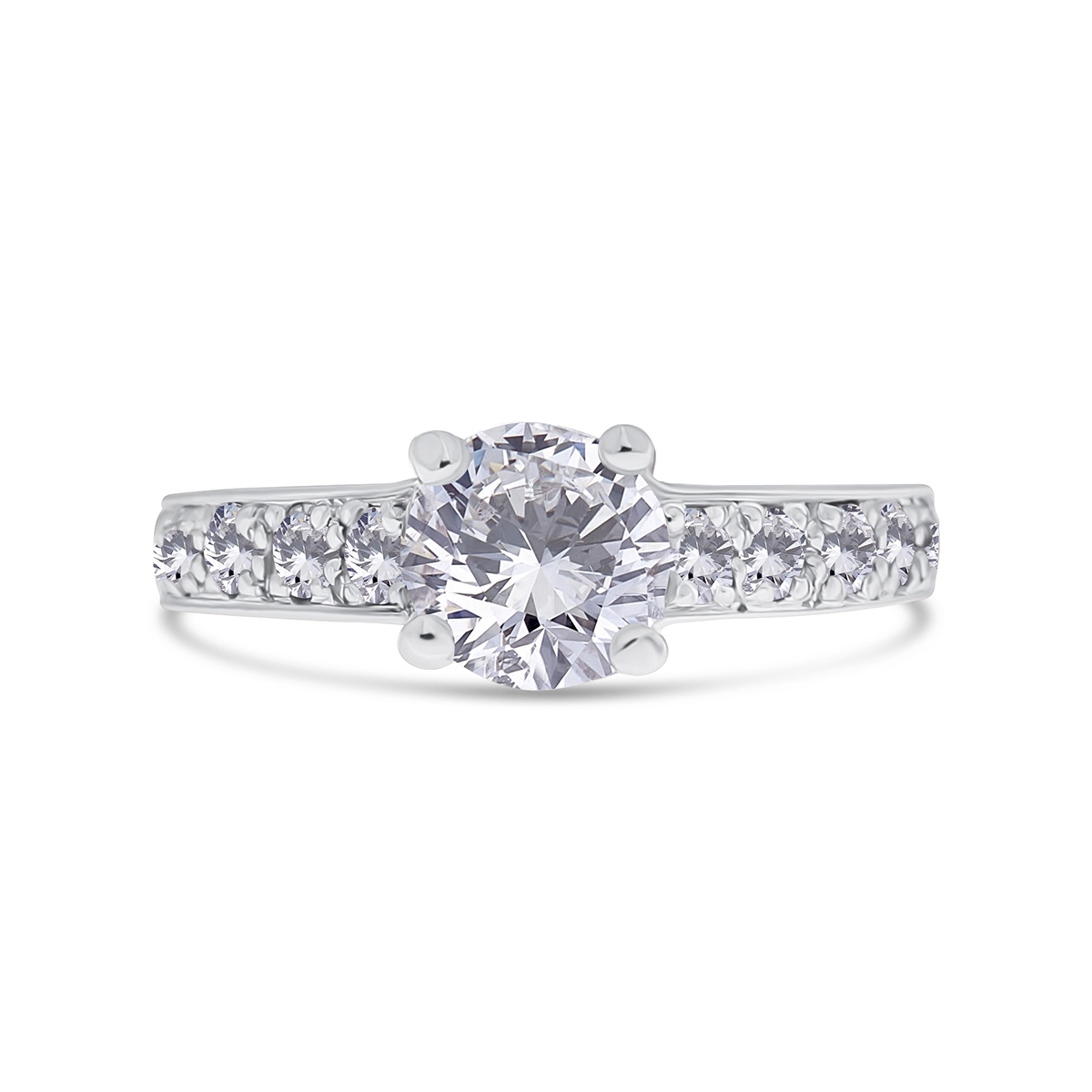 Inel din platină cu diamante naturale de 1.50 ct și 0.64 ct - 1 | YEO