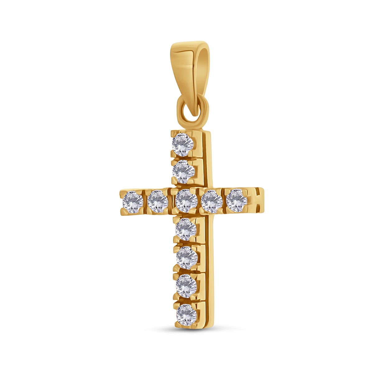 Pandantiv din aur de 18k cu diamante naturale de 0.25 ct - 1 | YEO