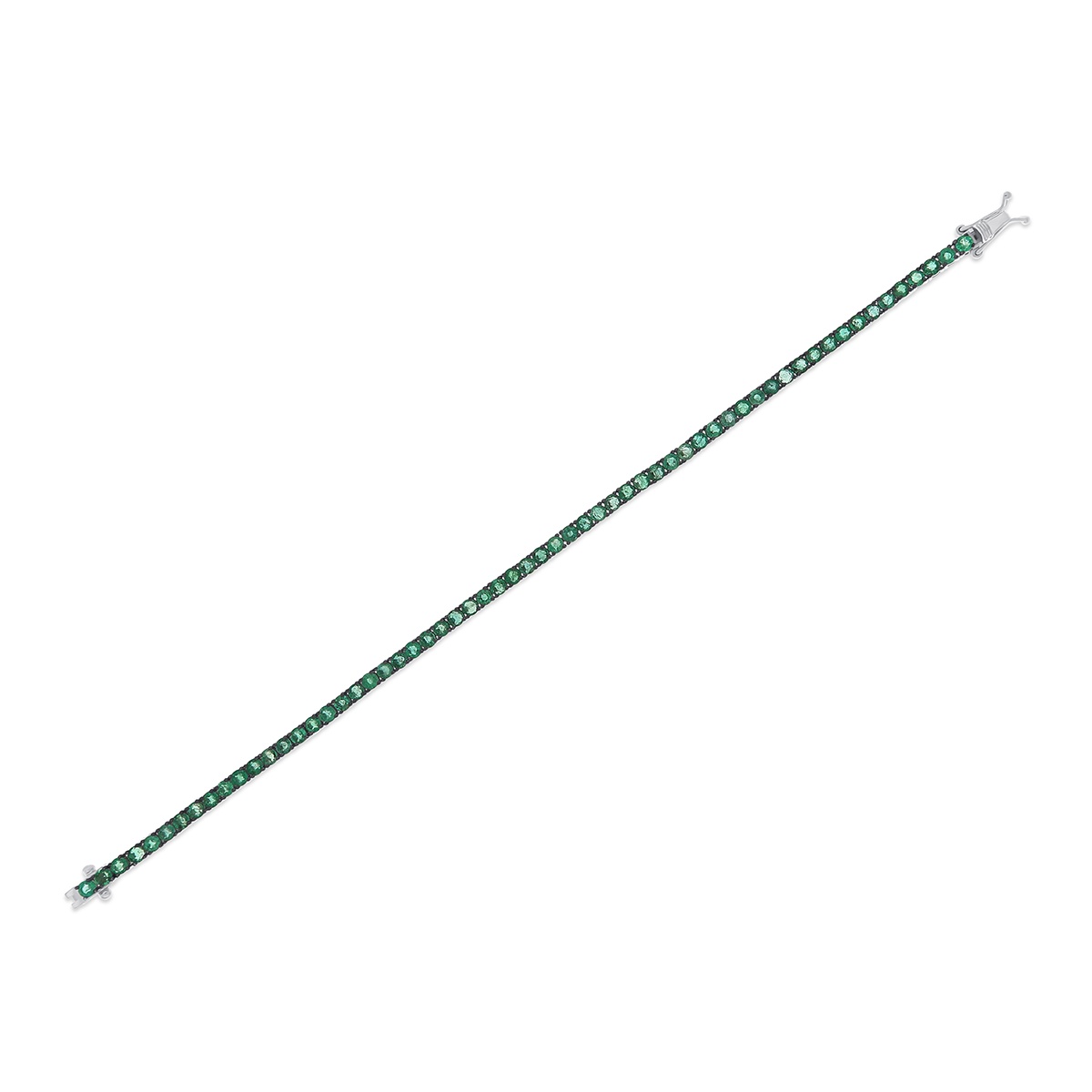 Bratara din aur de 18k cu smaralde naturale de 5.90 ct - 1 | YEO