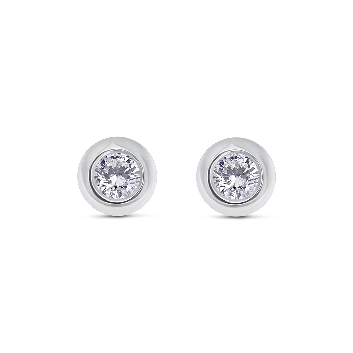 Cercei din aur de 18k cu diamante naturale de 0.41 ct