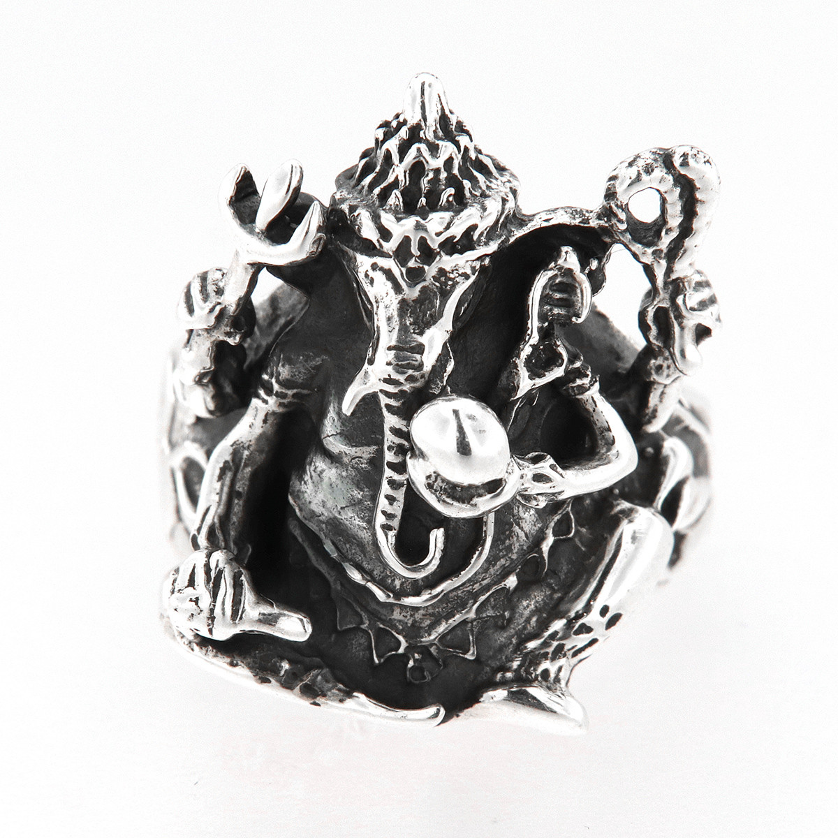 Inel din argint - Ganesha - 1 | YEO