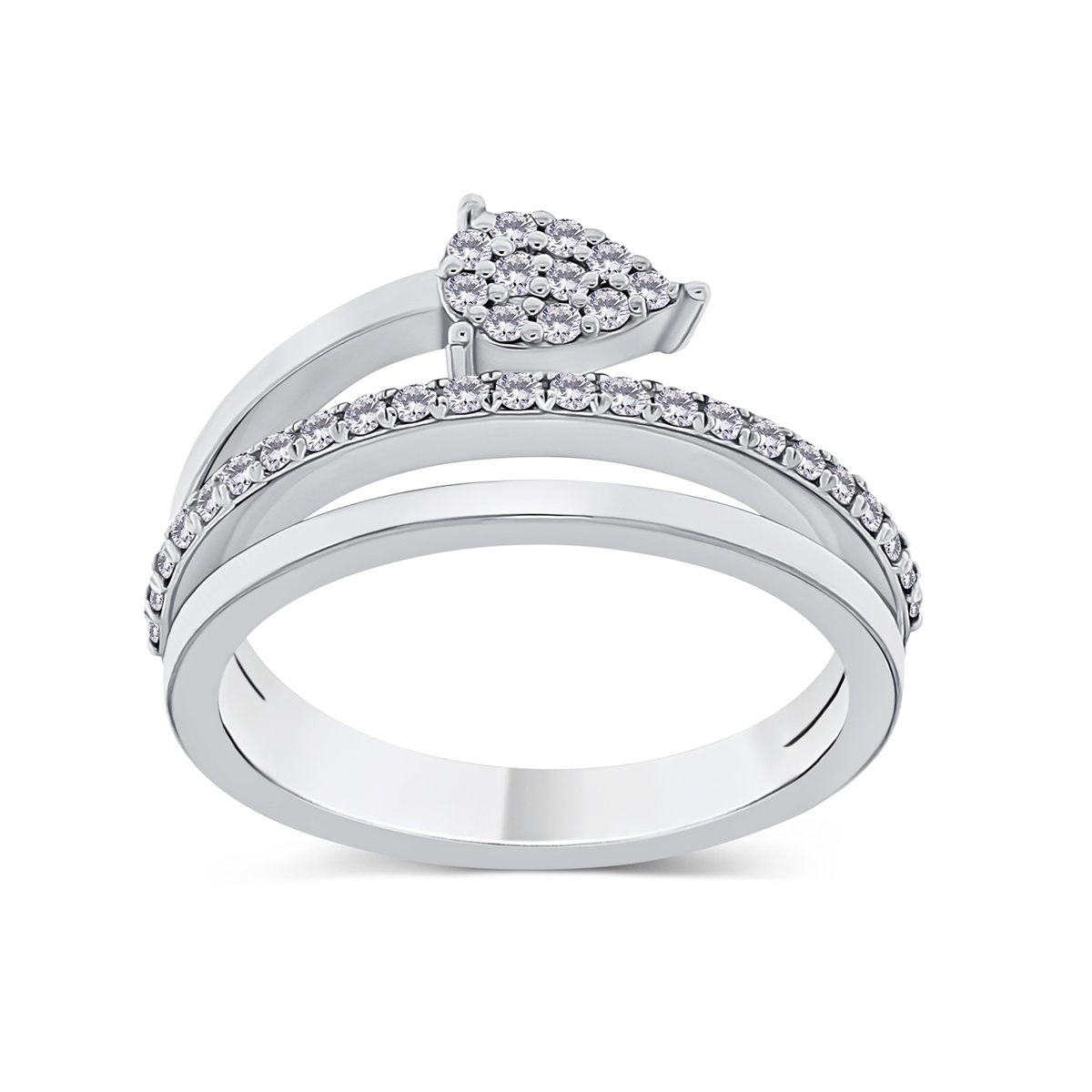 Inel din aur de 18k cu diamante naturale de 0.24 ct - 2 | YEO