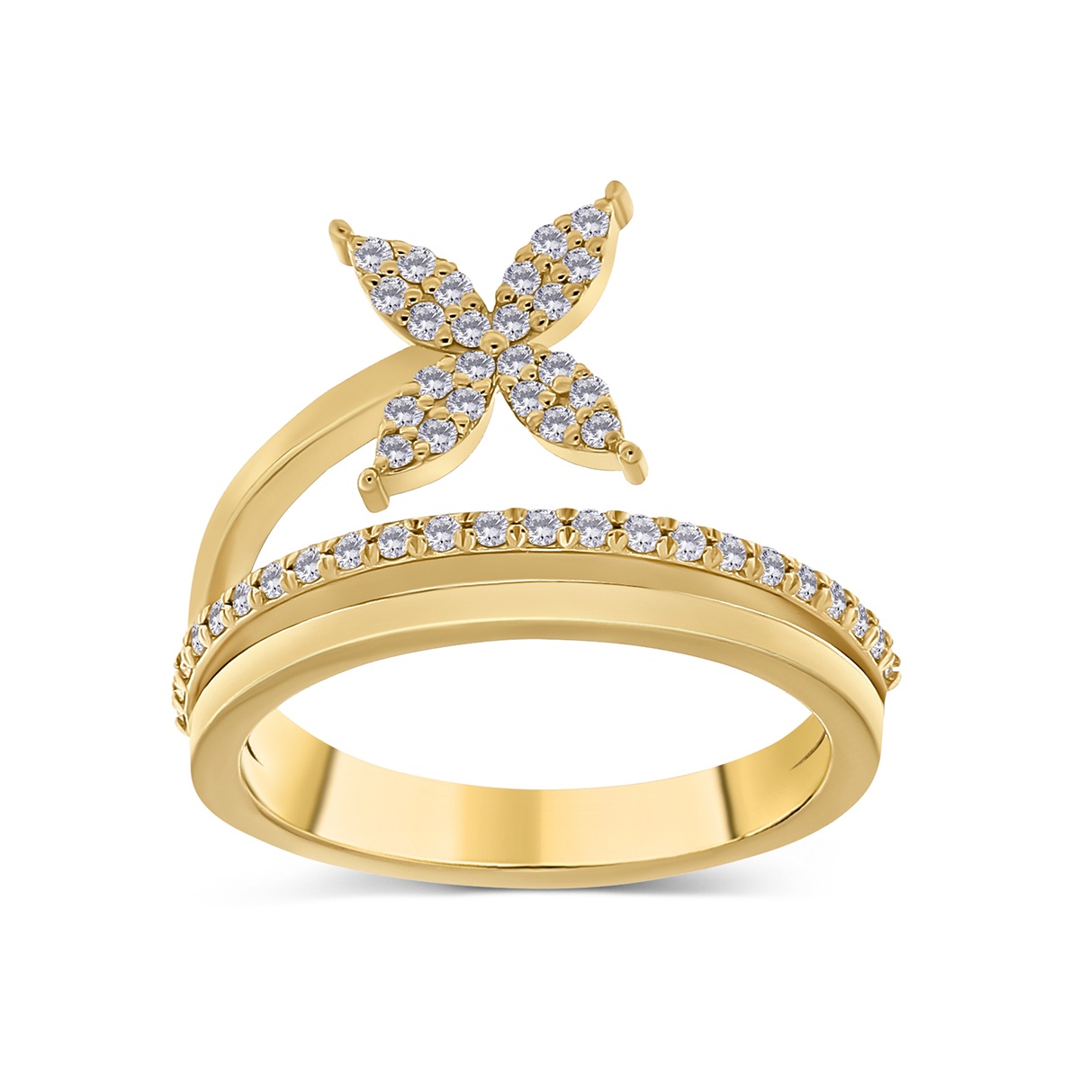 Inel din aur de 18k cu diamante naturale de 0.26 ct - 1 | YEO