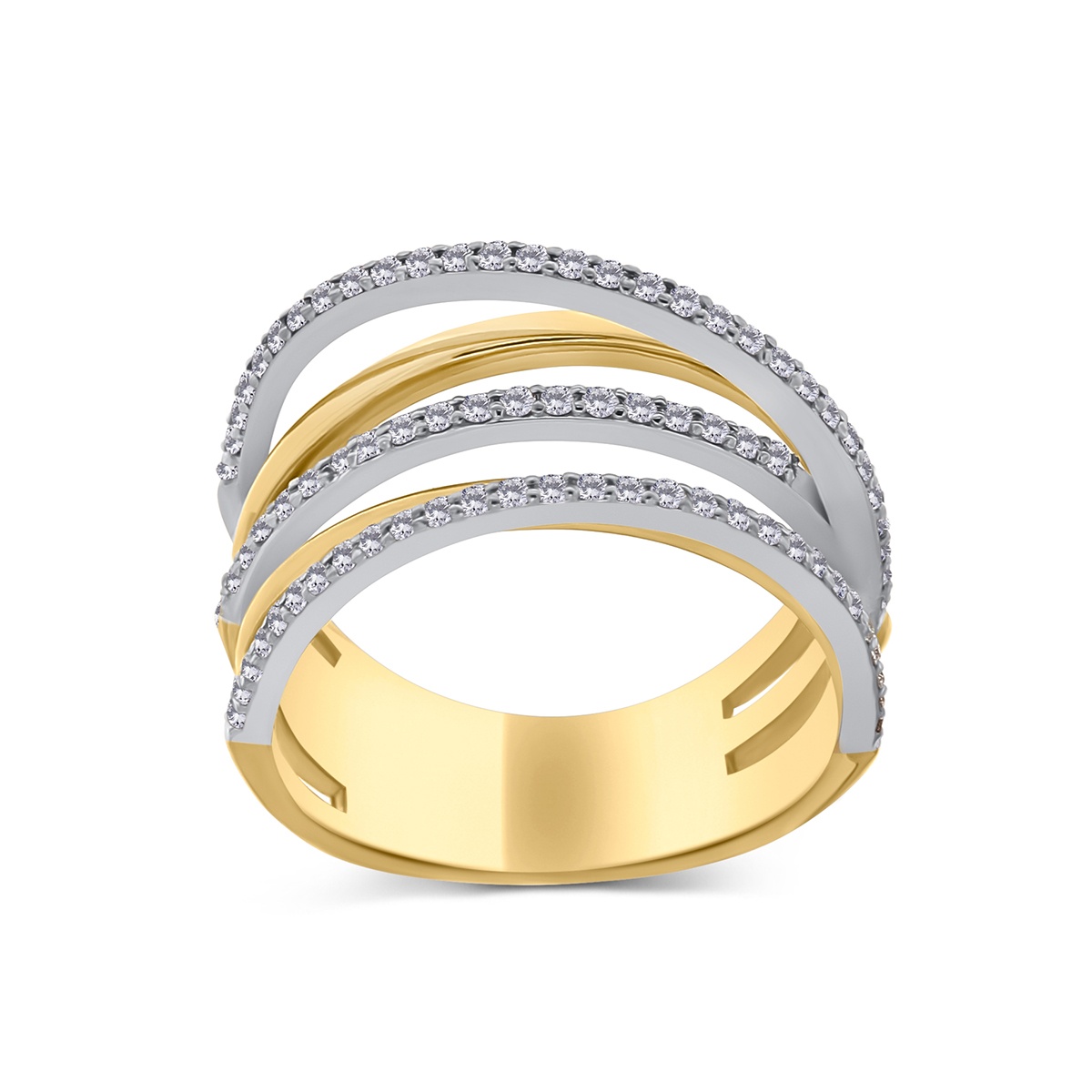 Inel din aur de 18k cu diamante naturale de 0.43 ct - 2 | YEO