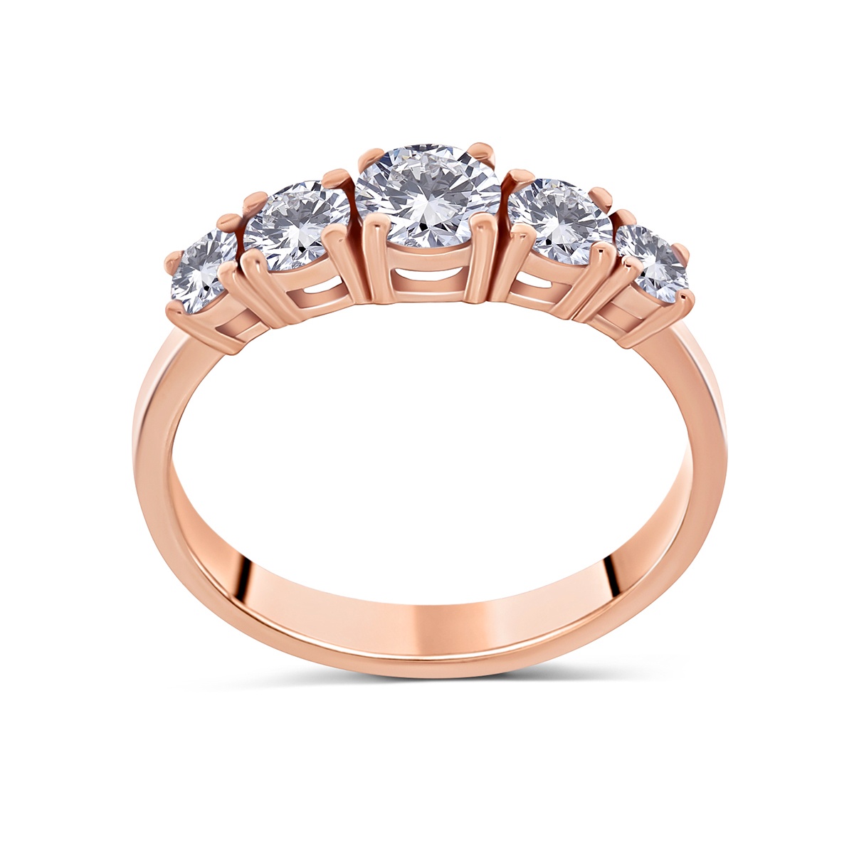 Inel din aur de 18k cu diamante naturale de 1.07 ct - 2 | YEO