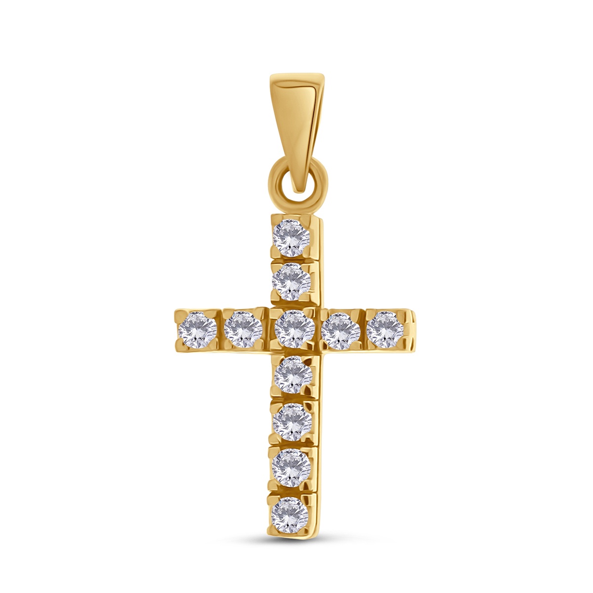 Pandantiv din aur de 18k cu diamante naturale de 0.25 ct