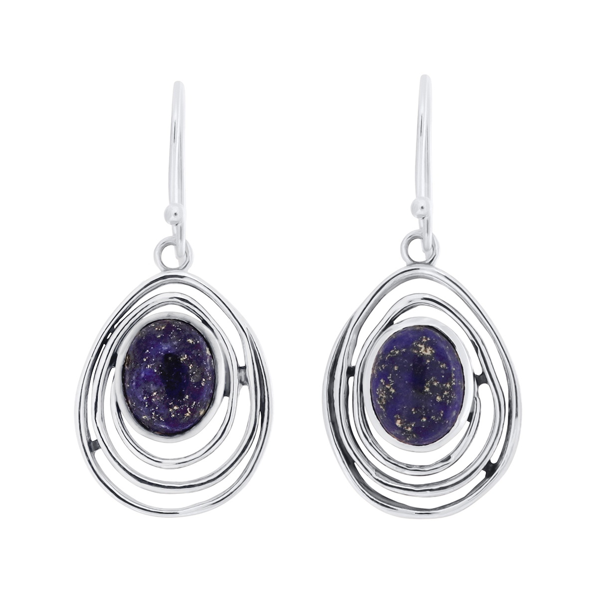 Cercei din argint cu lapis lazuli