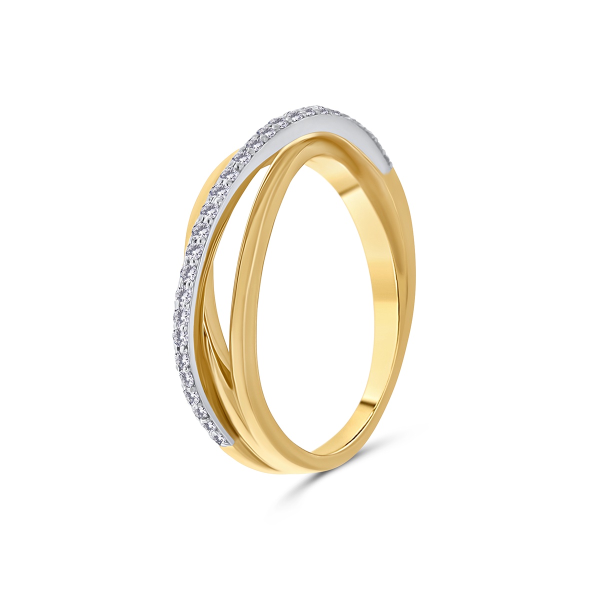 Inel din aur de 18k cu diamante naturale de 0.17 ct