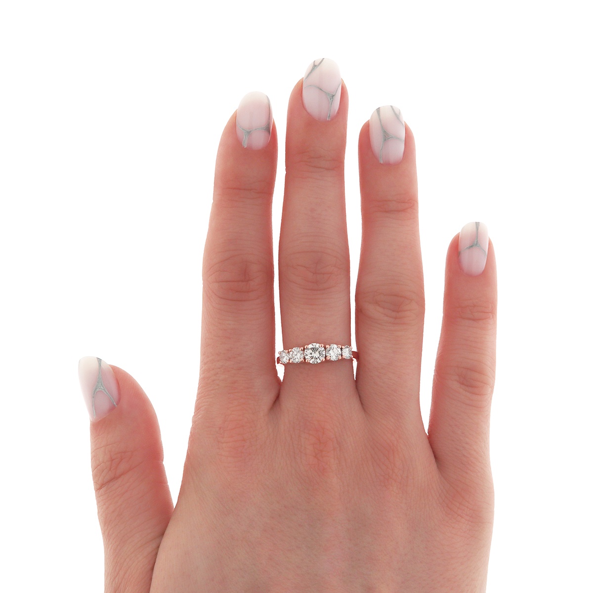 Inel din aur de 18k cu diamante naturale de 1.07 ct - 3 | YEO