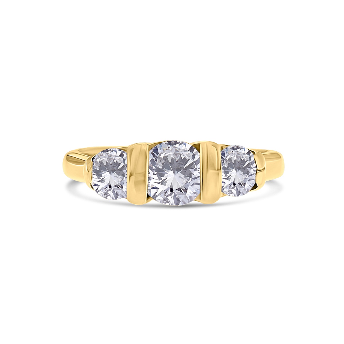 Inel din aur de 18k cu diamante naturale de 1.14 ct - 1 | YEO