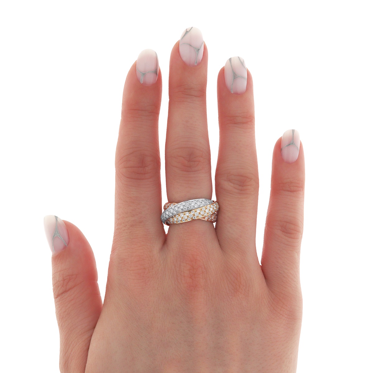 Inel din aur de 18k cu diamante naturale de 3.16 ct - 3 | YEO