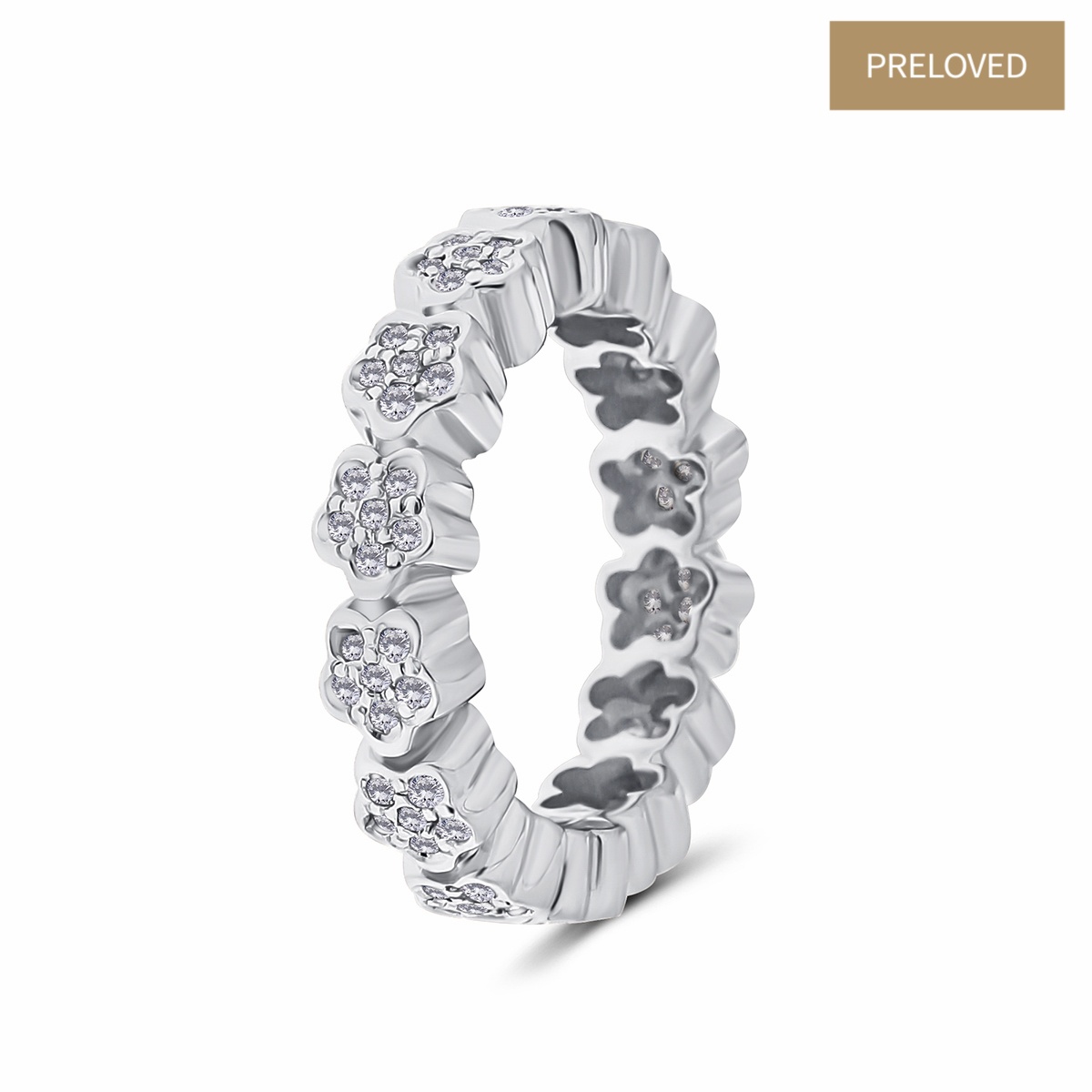 Inel din aur de 18k cu diamante naturale de 47 ct, TOUS
