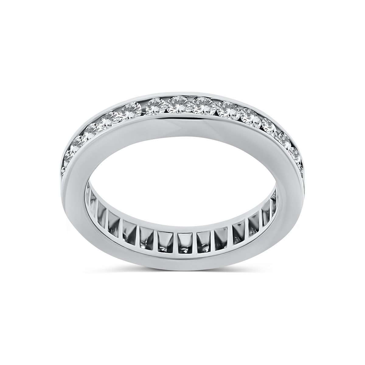 Inel din paladiu cu diamante naturale de 1.00 ct - 2 | YEO