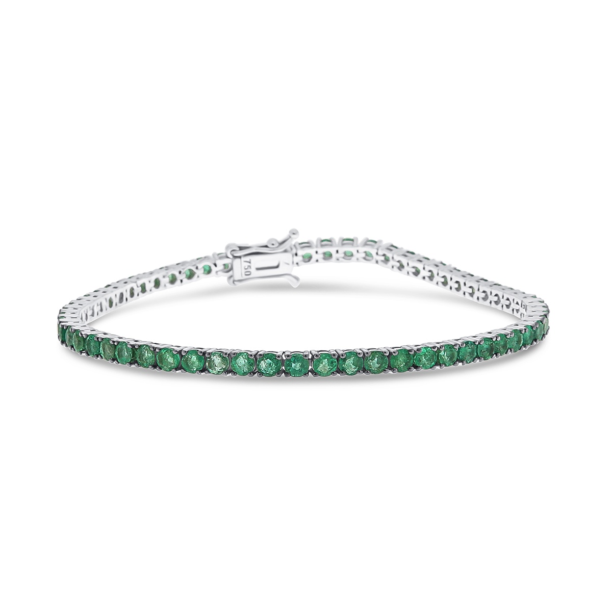 Bratara din aur de 18k cu smaralde naturale de 5.90 ct
