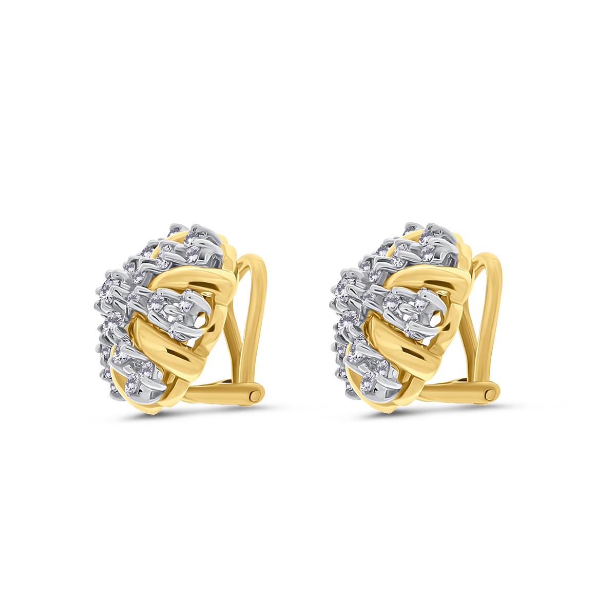 Cercei din aur de 14k cu diamante naturale de 1.32 ct - 1 | YEO