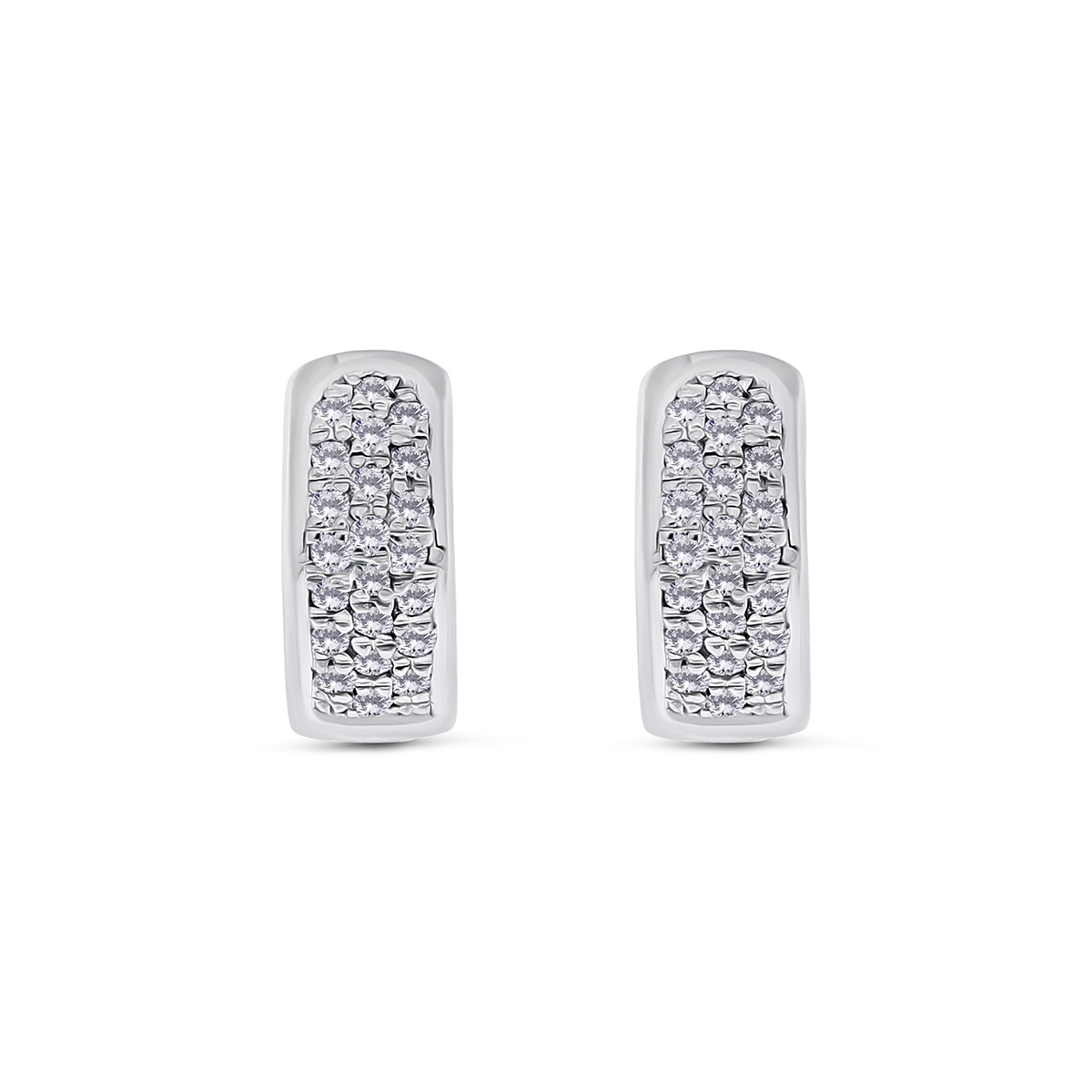Cercei din aur de 18k cu diamante naturale de 0.40 ct