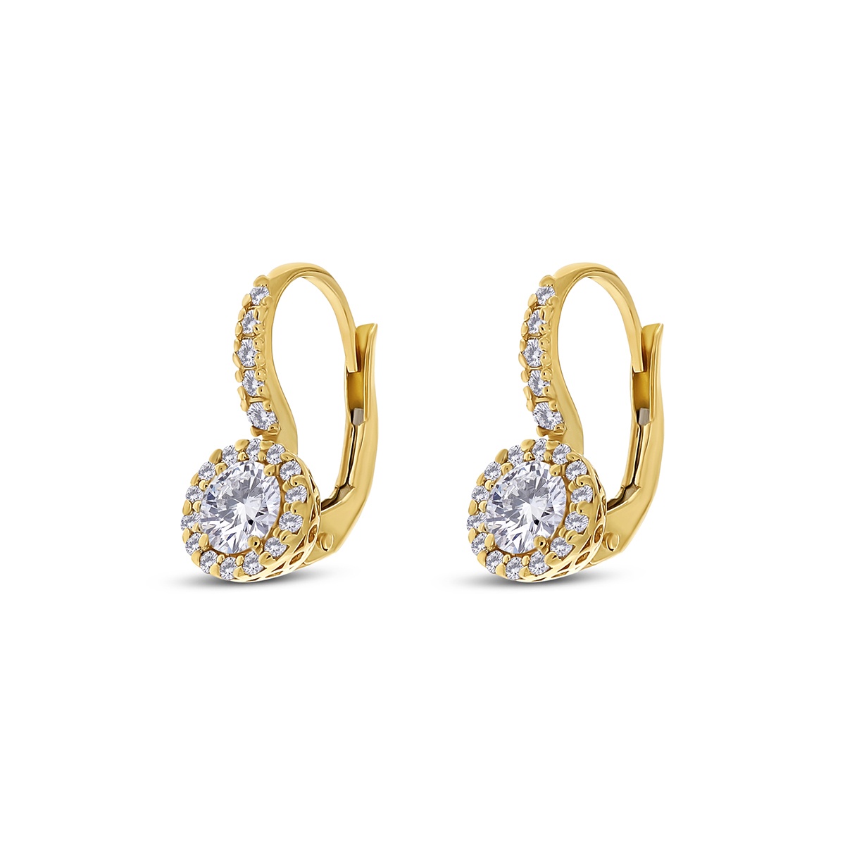 Cercei din aur de 18k cu diamante naturale de 1.29 ct - 1 | YEO