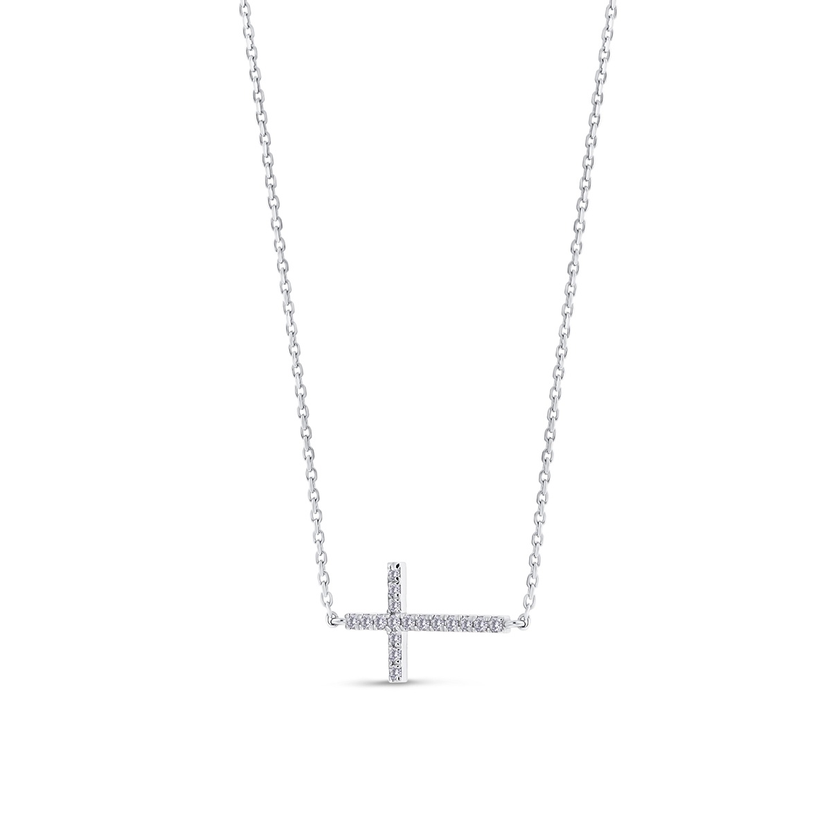 Colier din aur de 18k cu diamante naturale de 0.13 ct - 1 | YEO