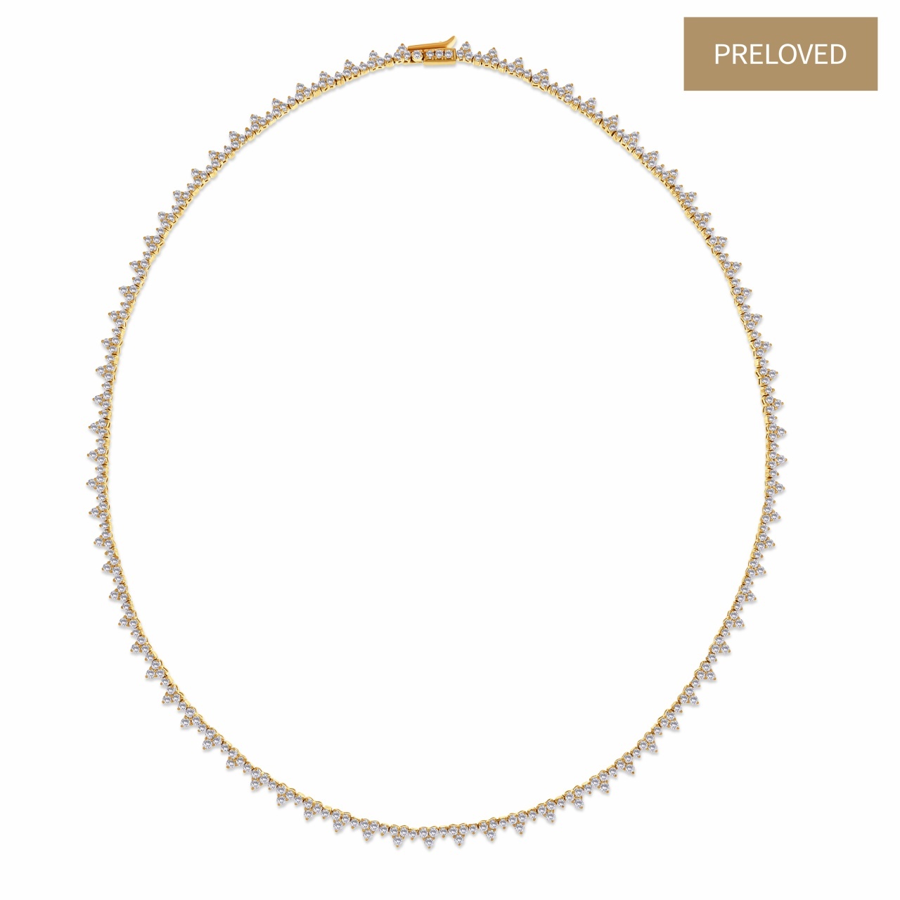 Colier din aur de 18k cu diamante naturale de 5.74 ct.