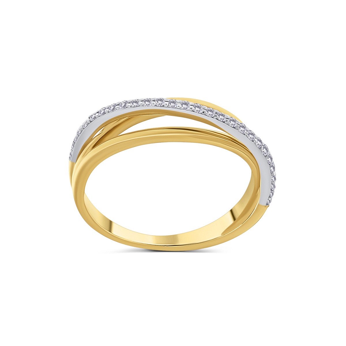 Inel din aur de 18k cu diamante naturale de 0.17 ct - 2 | YEO