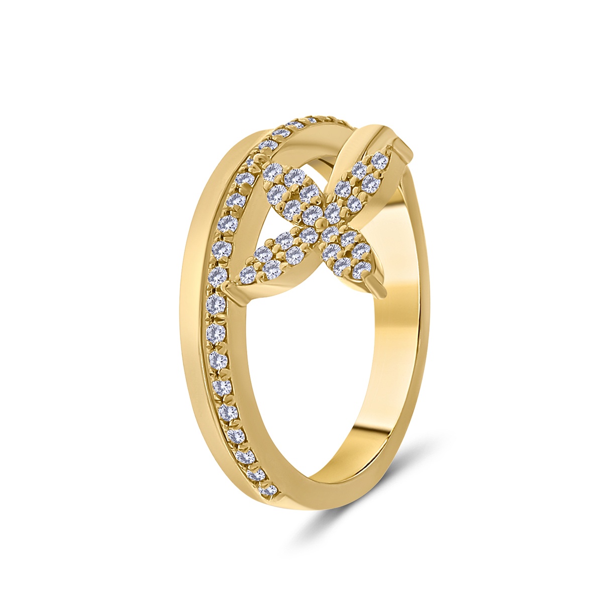 Inel din aur de 18k cu diamante naturale de 0.26 ct