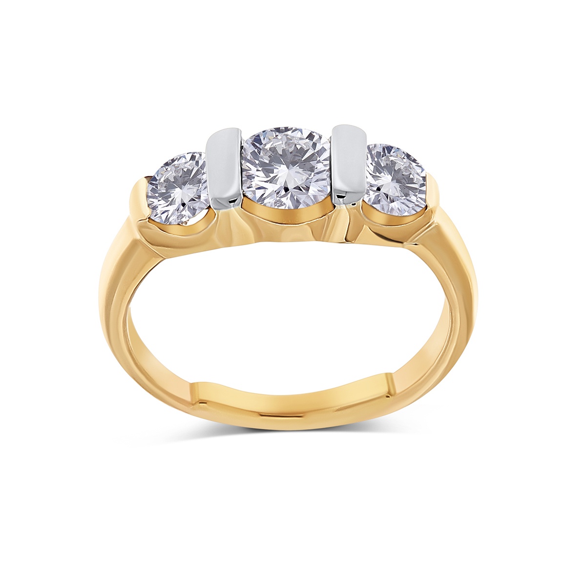 Inel din aur de 18k cu diamante naturale de 1.14 ct - 2 | YEO