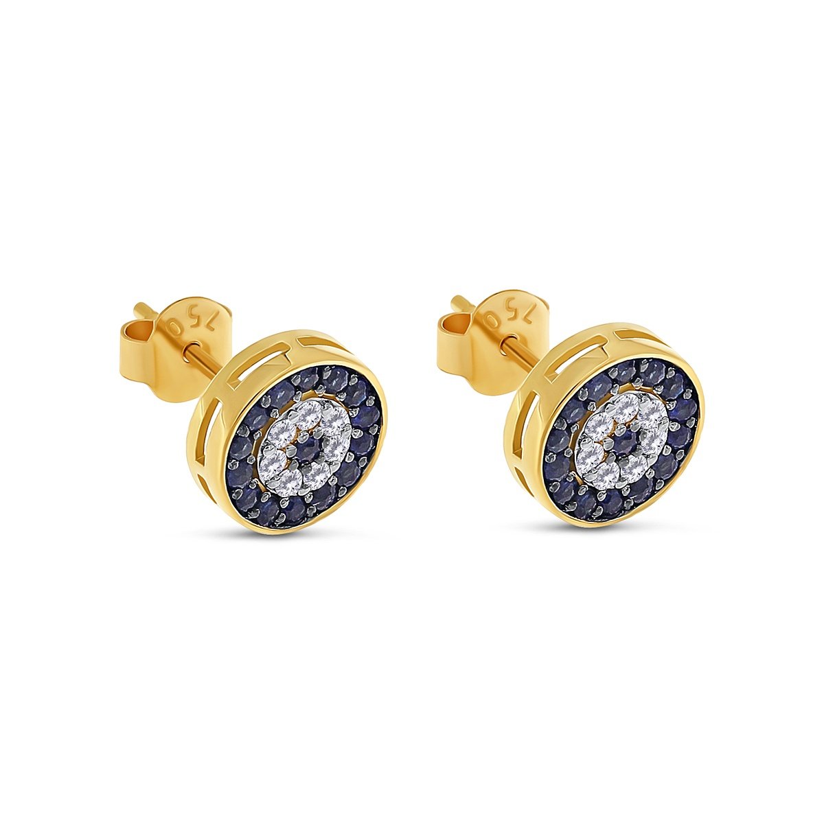 Set din aur de 18k cu safire naturale de 0.75 ct si diamante naturale de 3.25 ct - 3 | YEO