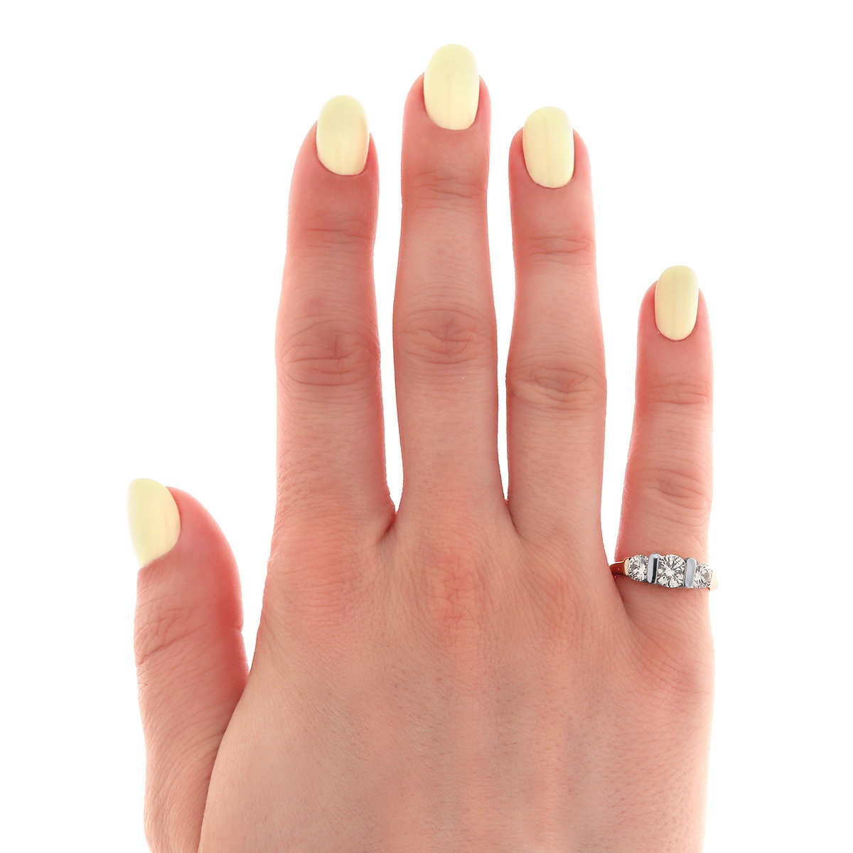 Inel din aur de 18k cu diamante naturale de 1.14 ct - 3 | YEO