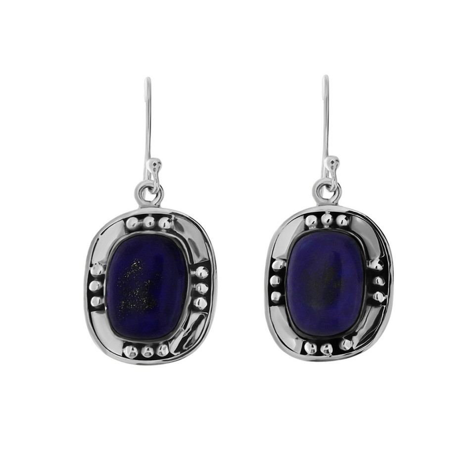 Cercei din argint cu lapis lazuli