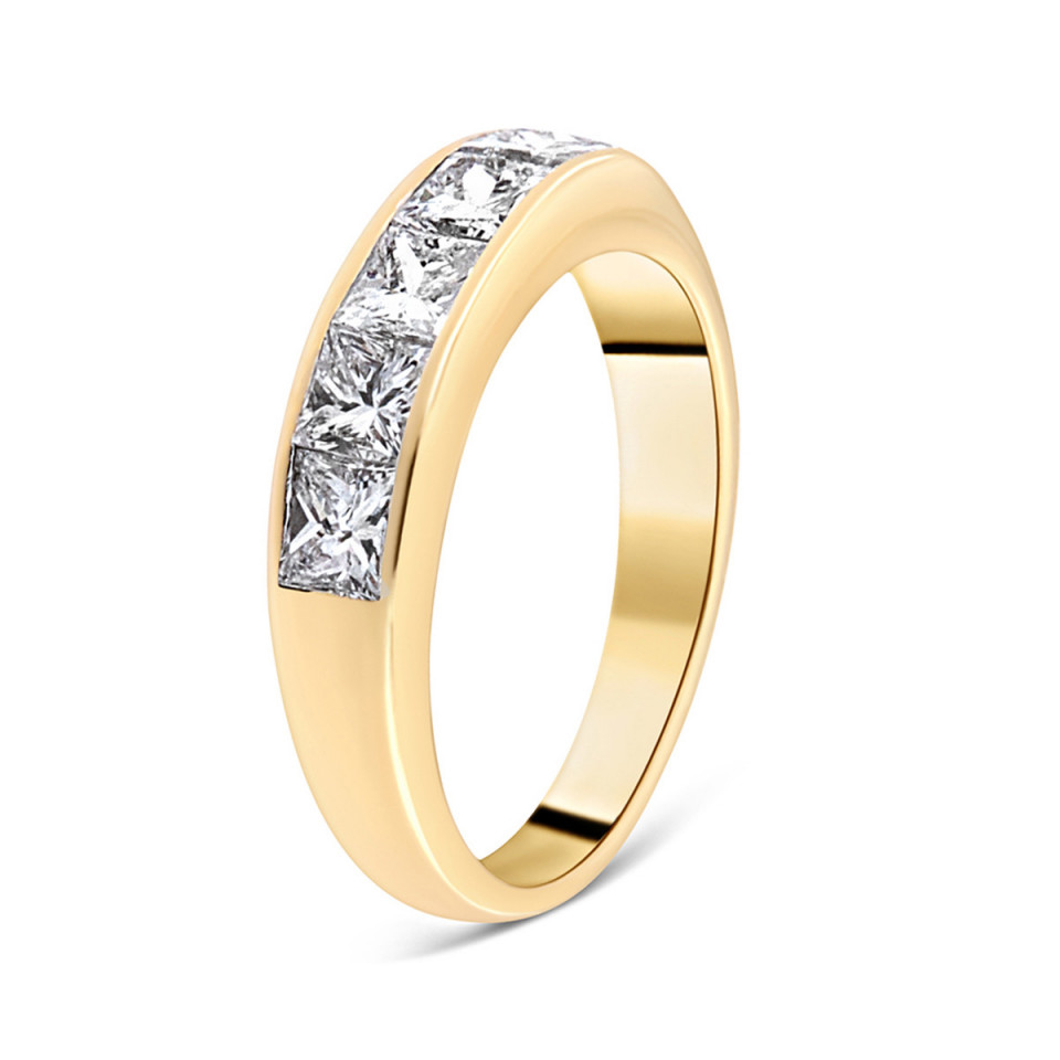 Inel din aur galben de 18k cu diamante naturale de 1.25 ct