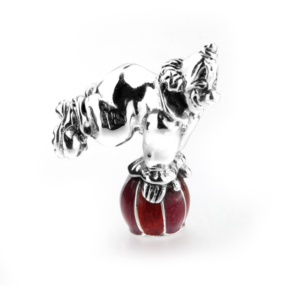 Miniatura din argint - Clown jongland