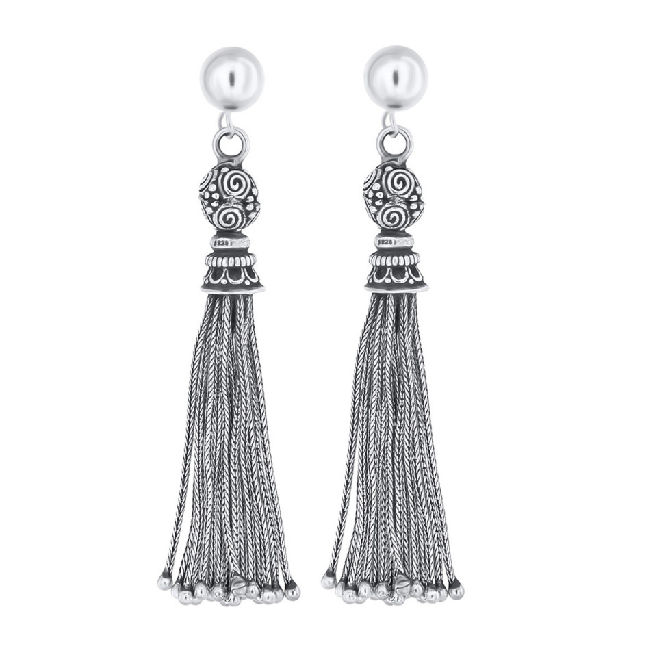Cercei din argint candelabru
