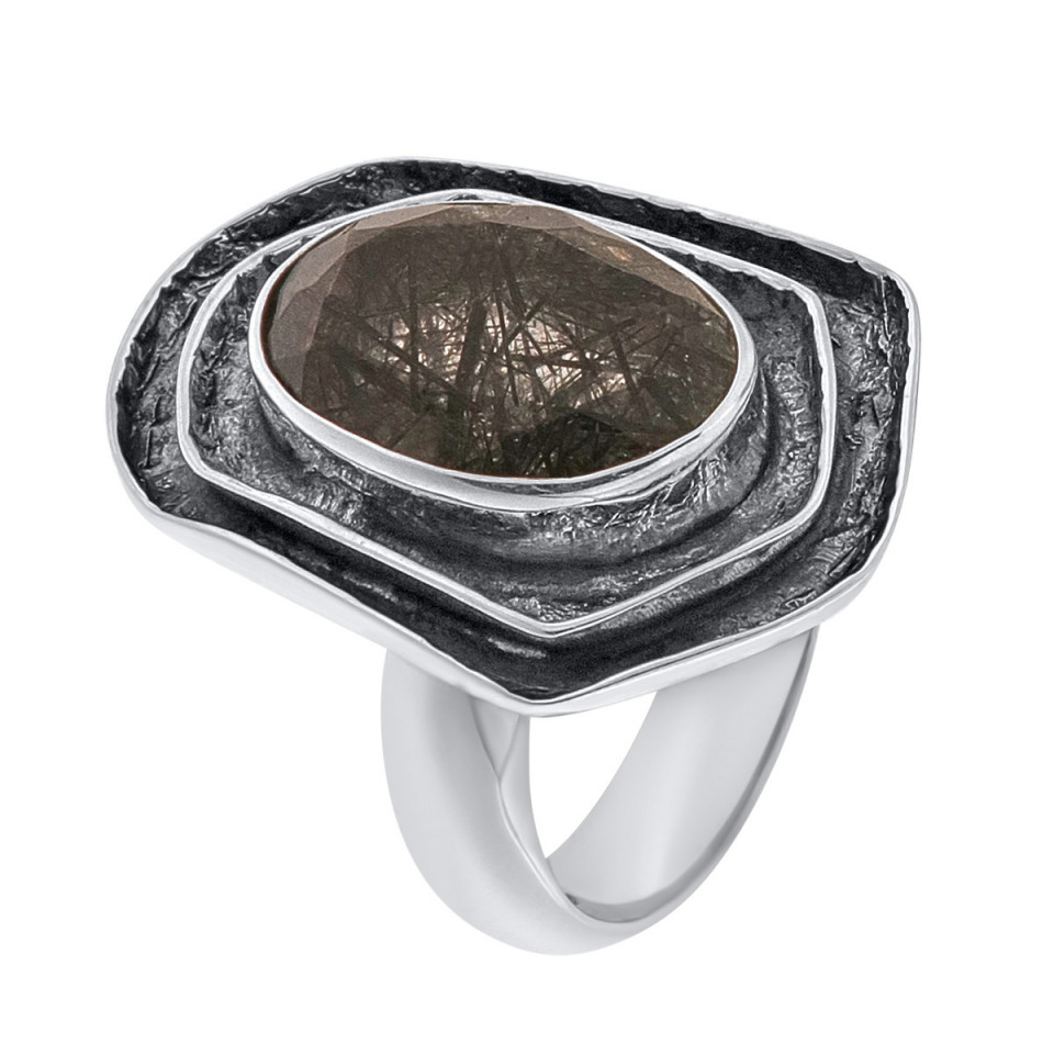 Inel din argint cu piatră de cuarț